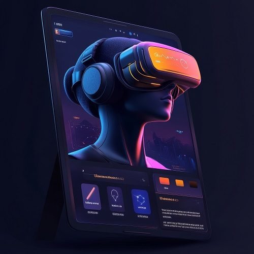 virtual-reality-headset-smartphone-screen-3d-rendering-illustration